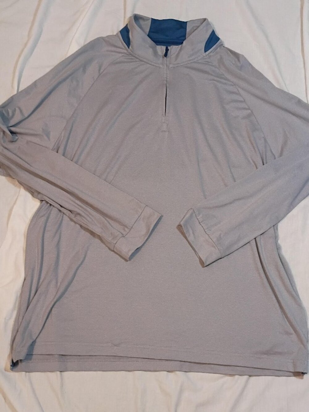 johnnie-O 1/4 Zip Golf Pullover Men's XL Gray Performance Oldham County Country